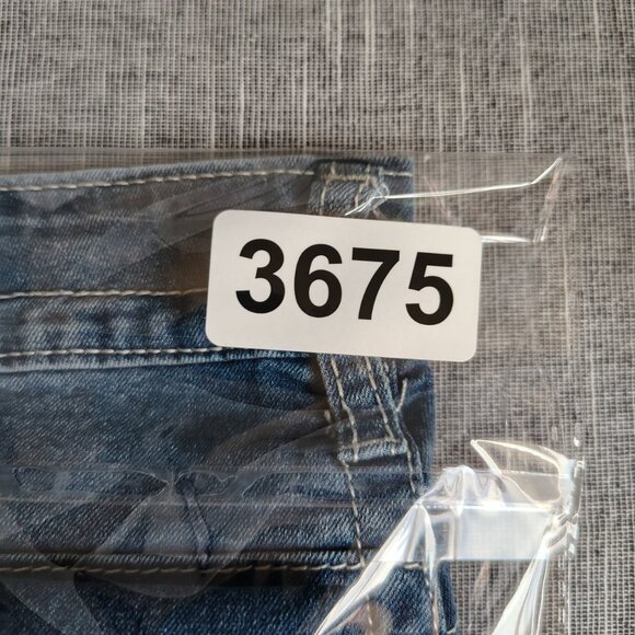 Vigoss VGS Jeans Womens Size 12 (33x29) Loose Straight Embellished Flap Western - Picture 12 of 13